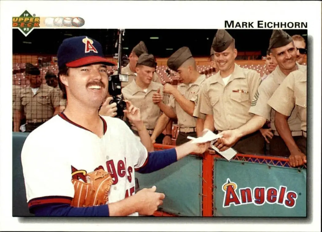 Mark Eichhorn 1992 Upper Deck MLB #287 Baseball Card California Angels