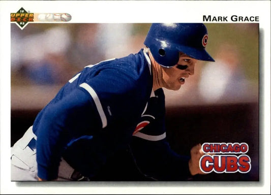 Mark Grace 1992 Upper Deck MLB #143 Baseball Card Chicago Cubs - Baseball Card Single