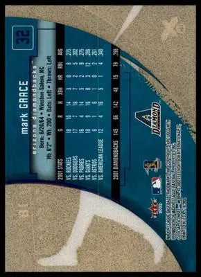Mark Grace 2002 Fleer E-X #32 Arizona Diamondbacks - Baseball Card Single