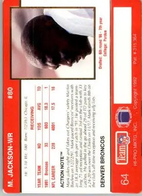 Mark Jackson - 1992 Action Packed - #64 - Football - Football Card Single