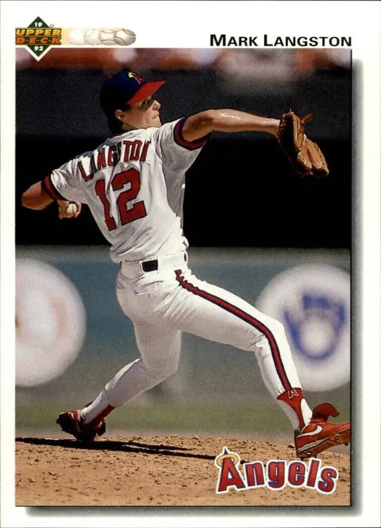Mark Langston 1992 Upper Deck MLB #305 Baseball Card California Angels