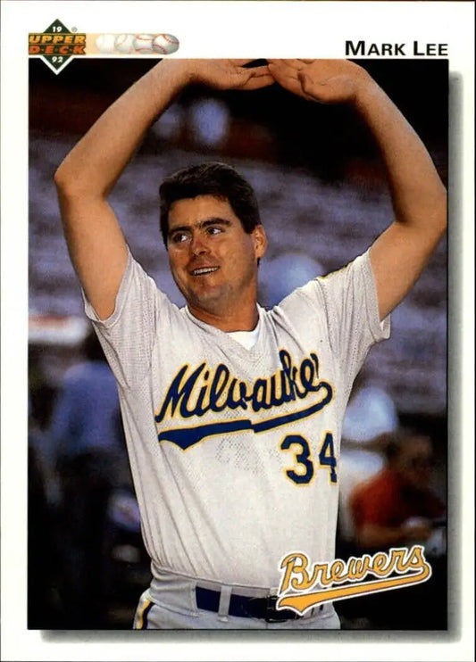 Mark Lee 1992 Upper Deck MLB #507 Baseball Card Milwaukee Brewers - Baseball Card Single