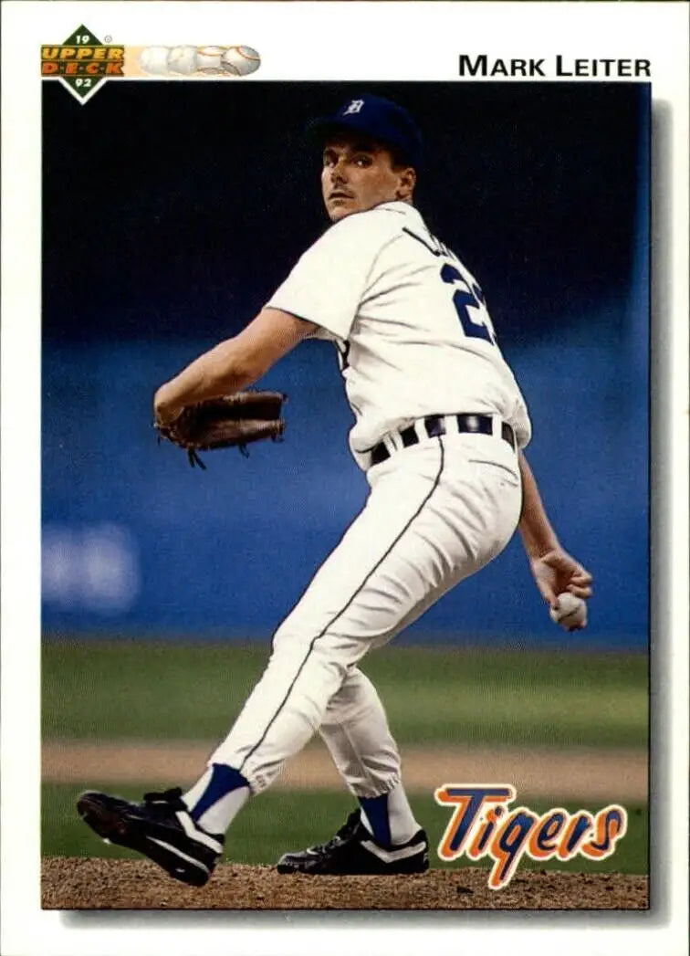 Mark Leiter 1992 Upper Deck MLB #319 Baseball Card Detroit Tigers