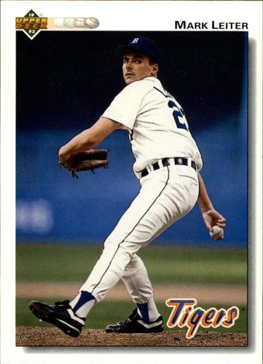 Mark Leiter 1992 Upper Deck MLB #319 Baseball Card Detroit Tigers - Baseball Card Single