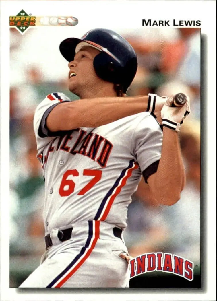 Mark Lewis 1992 Upper Deck MLB #235 Baseball Card Cleveland Indians