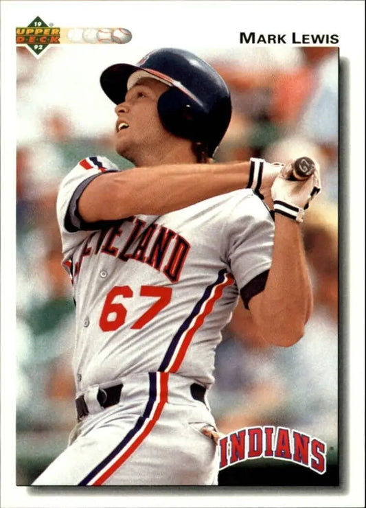 Mark Lewis 1992 Upper Deck MLB #235 Baseball Card Cleveland Indians - Baseball Card Single