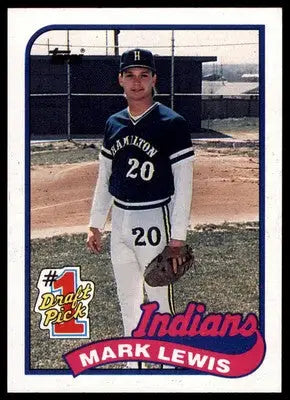 Mark Lewis Rookie 1989 Topps #222 Cleveland Indians - Baseball Card Single