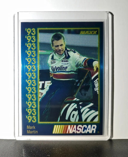 Mark Martin 1993 Maxx Premier Plus Racing #6 NASCAR Card Roush Racing - Racing Card Single