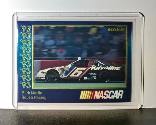 Mark Martin 1993 Maxx Premier Plus Racing #85 NASCAR Card Roush Racing - Racing Card Single