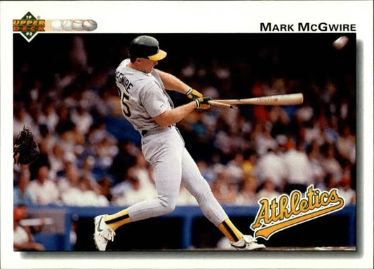 Mark McGwire 1992 Upper Deck MLB #153 Baseball Card Oakland Athletics - Baseball Card Single