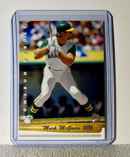 Mark McGwire 1992 Upper Deck MLB #HR2 Homerun Heroes Card Oakland Athletics - Baseball Card Single