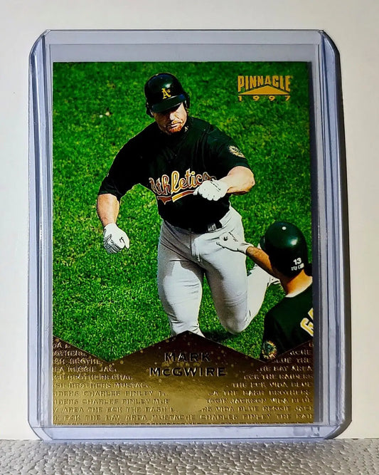 Mark McGwire 1997 Pinnacle MLB #52 Baseball Card Oakland Athletics - Baseball Card Single