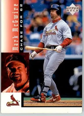 Mark McGwire - 1998 Upper Deck Mark McGwire’s Chase for 62 - #15 - Baseball - Baseball Card Single