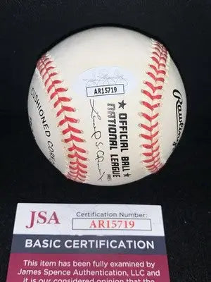 Autographed Mark McGwire Official National League Baseball with JSA certification