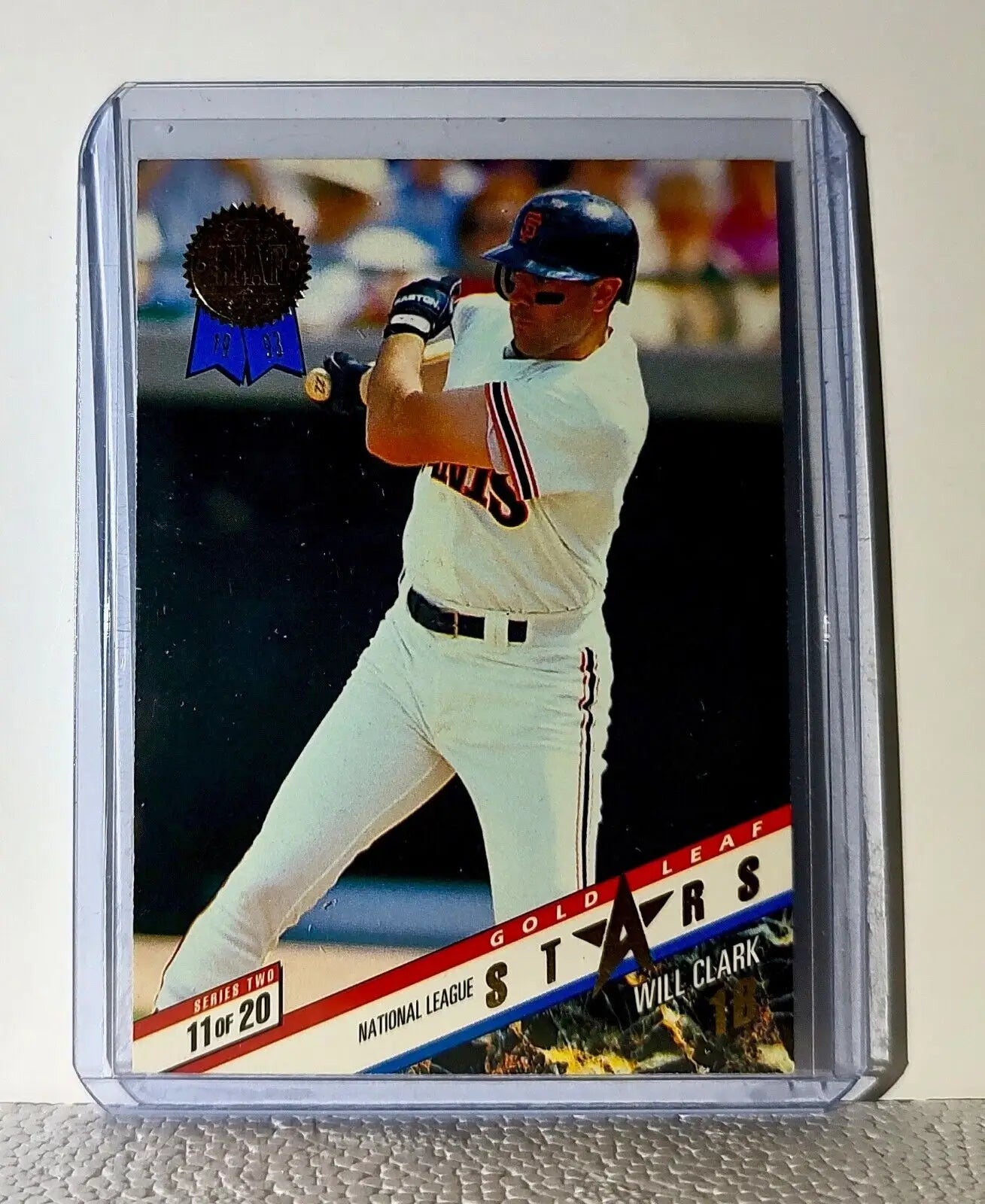 Mark McGwire / Will Clark 1993 Leaf MLB #11 Baseball Card Athletics / Giants - Baseball Card Single