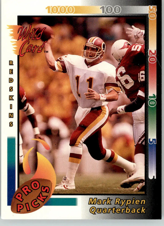 Mark Rypien - 1992 Wild Card - #2 - Pro Picks Football - Football Card Single