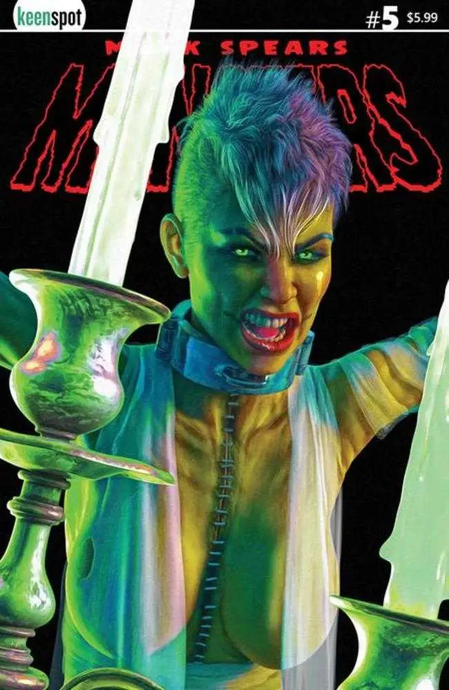 Comic book cover featuring Mark Spears Monsters #5 Haircut Variant by Mark Spears