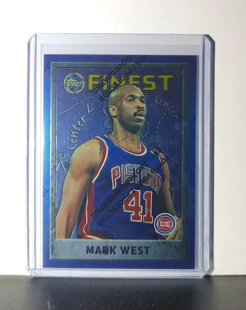 Mark West 1995-96 Topps Finest NBA #200 Card Detroit Pistons - Basketball Card Single