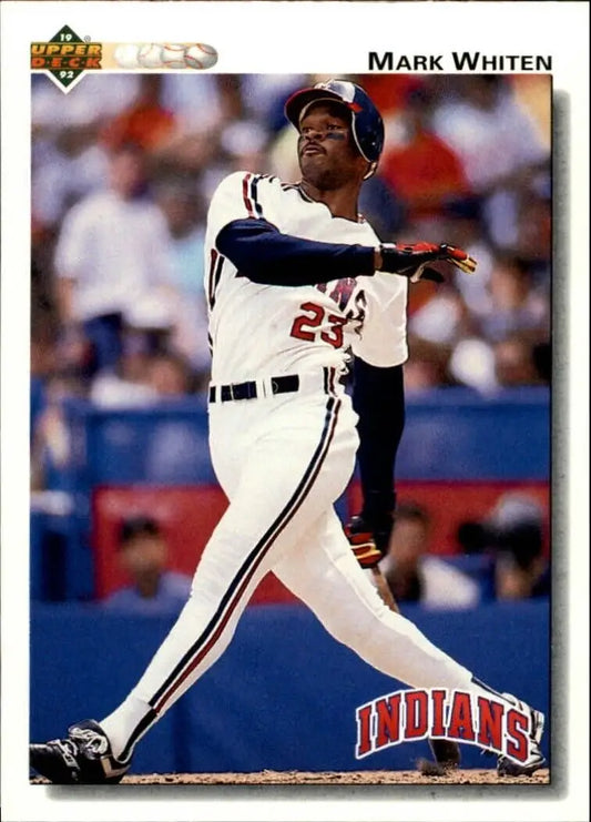 Mark Whiten 1992 Upper Deck MLB #524 Baseball Card Cleveland Indians - Baseball Card Single