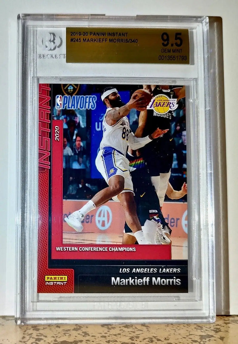 Markieff Morris 2019-20 Panini NBA #245 Basketball 1 of 340 BGS 9.5 Gem Lakers - Basketball Card Single