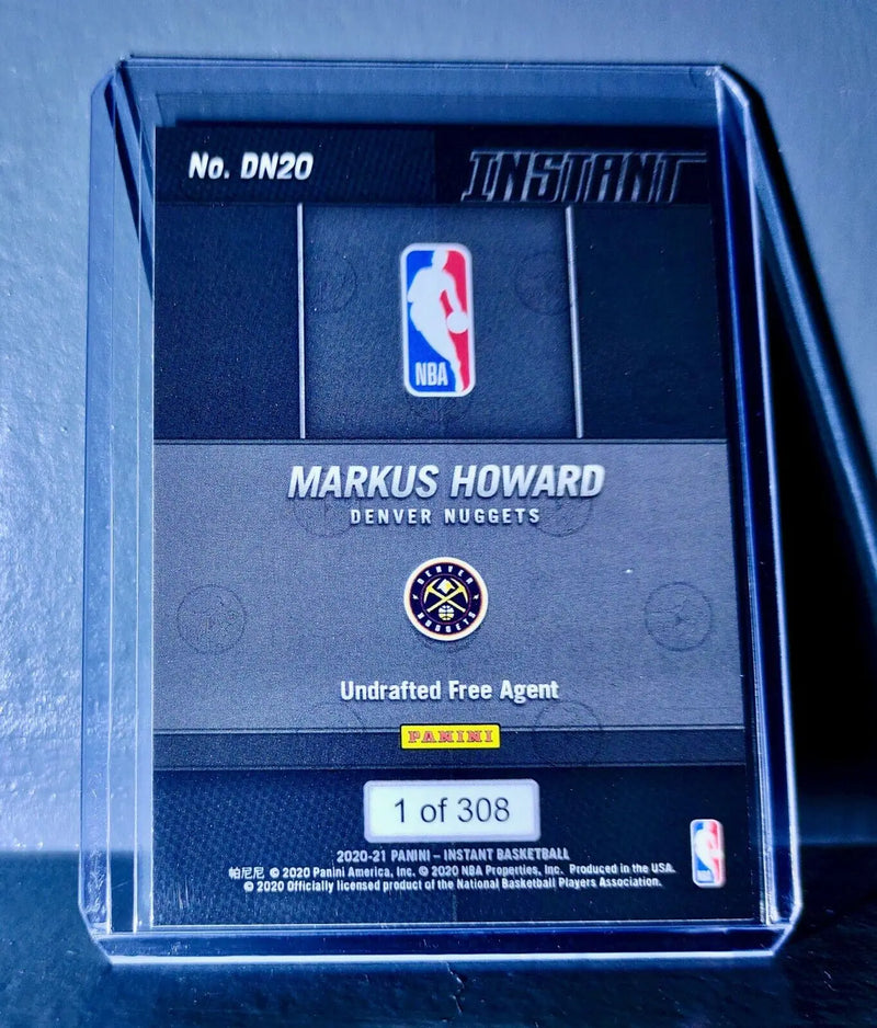 Markus Howard 2020-21 Panini NBA Draft Night #20 Basketball Rookie Card 1 of 308