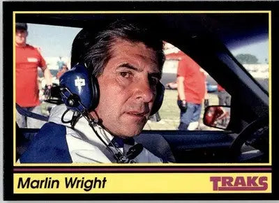 Marlin Wright - 1991 Traks - #160 - RC Racing - Racing Card Single