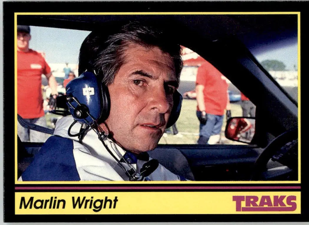 Marlin Wright - 1991 Traks - #160 - RC Racing - Racing Card Single