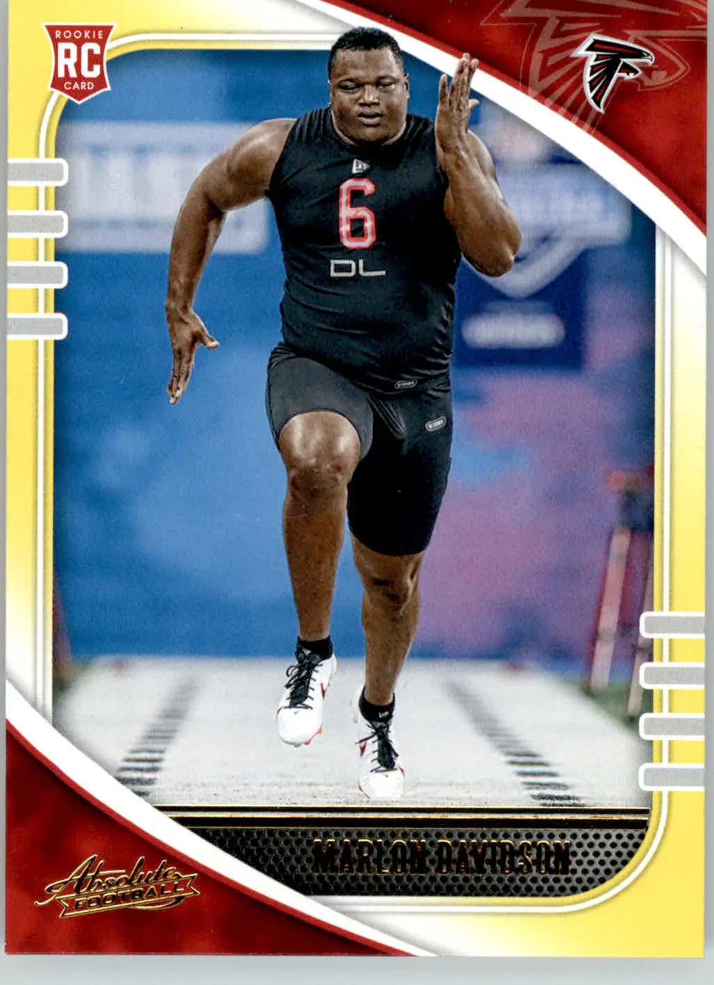 Marlon Davidson - 2020 Panini Absolute - #180 - Yellow Rookie Football - Football Card Single