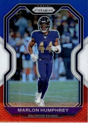 Marlon Humphrey - 2020 Panini Prizm - #43 - Prizm Red White and Blue Football - Football Card Single