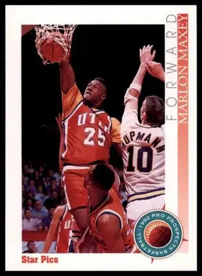 Marlon Maxey 1992 Star Pics #9 UTEP Miners - Basketball Card Single