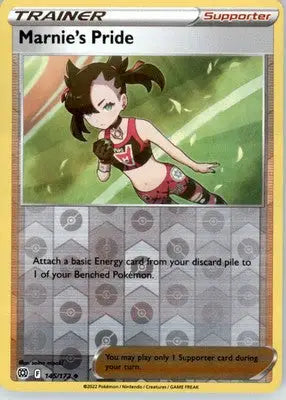 Marnie’s Pride - SWSH09: Brilliant Stars - Reverse Holo LP - #145/172 - Pokémon Card Single