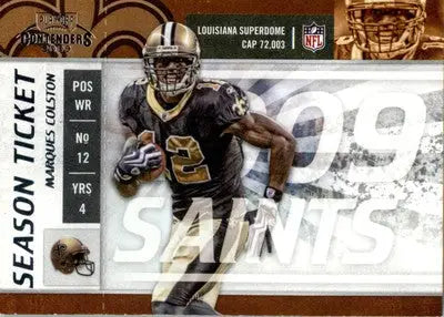 Marques Colston - 2009 Playoff Contenders - #62 - Football - Football Card Single