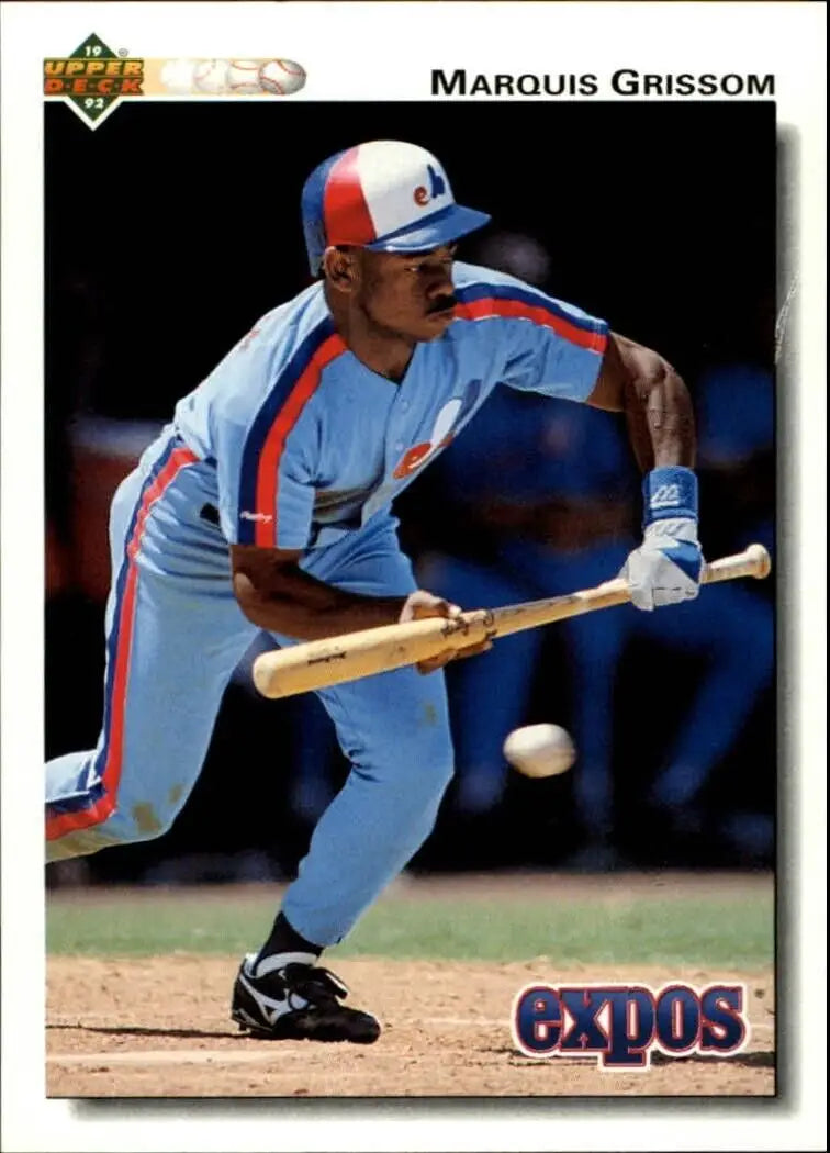 Marquis Grissom 1992 Upper Deck MLB #455 Baseball Card Montreal Expos - Baseball Card Single