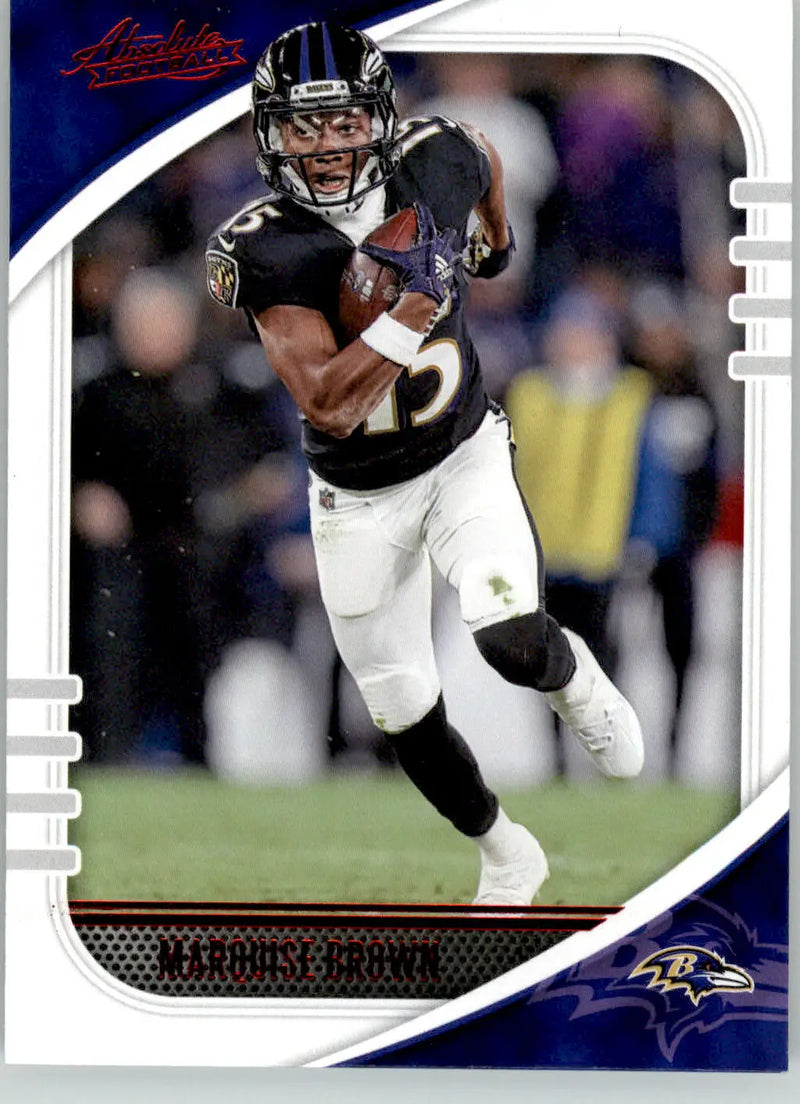 Marquise Brown - 2020 Panini Absolute - #84 - Red Football - Football Card Single