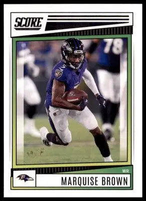 Marquise Brown 2022 Score #181 Baltimore Ravens - Football Card Single