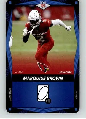 Marquise Brown - 2024 UNO Elite Core Edition - Blue - #026 - Football - Football Card Single