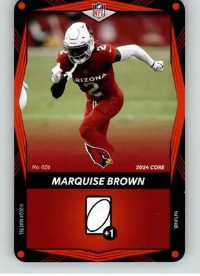 Marquise Brown - 2024 UNO Elite Core Edition - Red - #026 - Football - Football Card Single