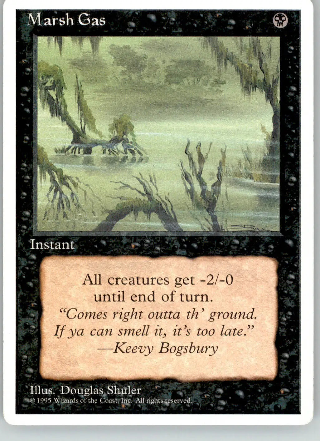 Marsh Gas - Fourth Edition ALTERNATE - LP Magic: The Gathering