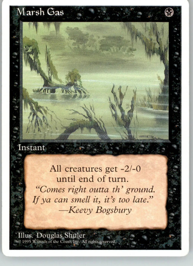 Marsh Gas - Fourth Edition ALTERNATE - LP Magic: The Gathering