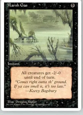 Marsh Gas - Fourth Edition ALTERNATE - LP Magic: The Gathering - Magic Card Single