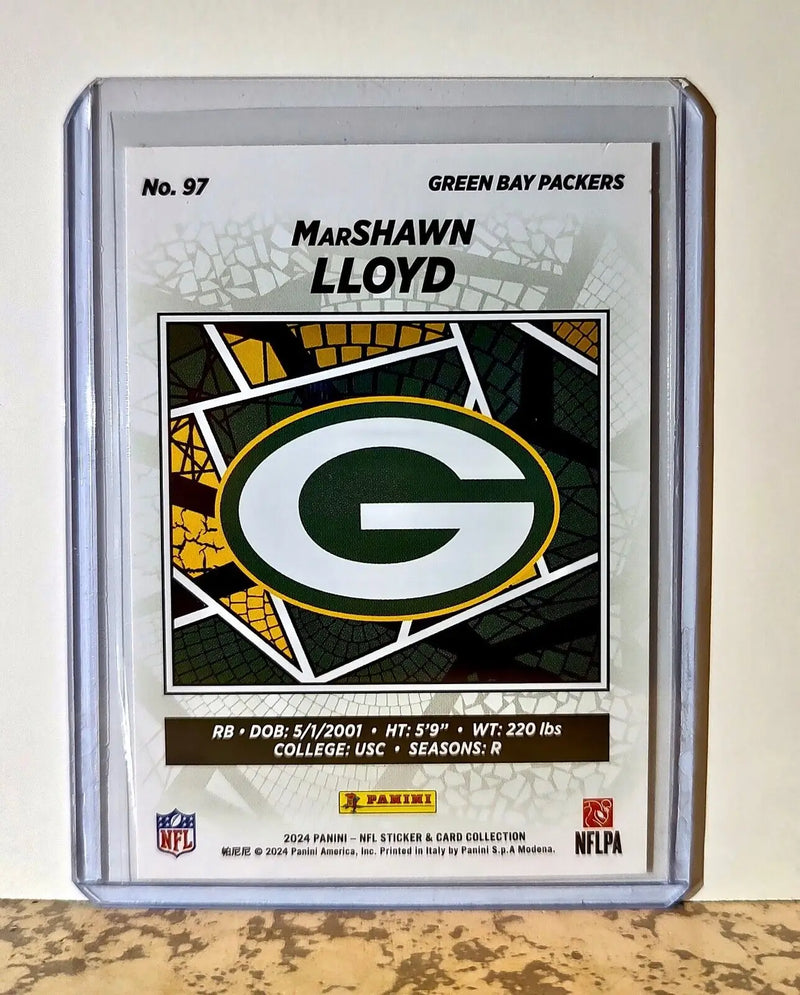 MarShawn Lloyd 2024 Panini NFL #97 Rookie Sticker Card Green Bay Packers