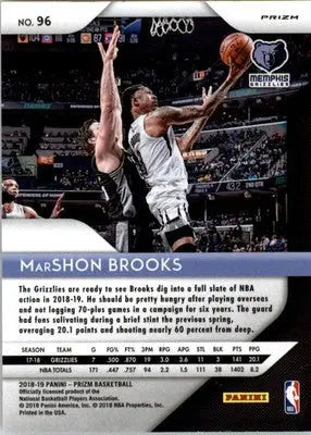 MarShon Brooks - 2018-19 Panini Prizm - #96 - Prizms Red White and Blue - Basketball Card Single