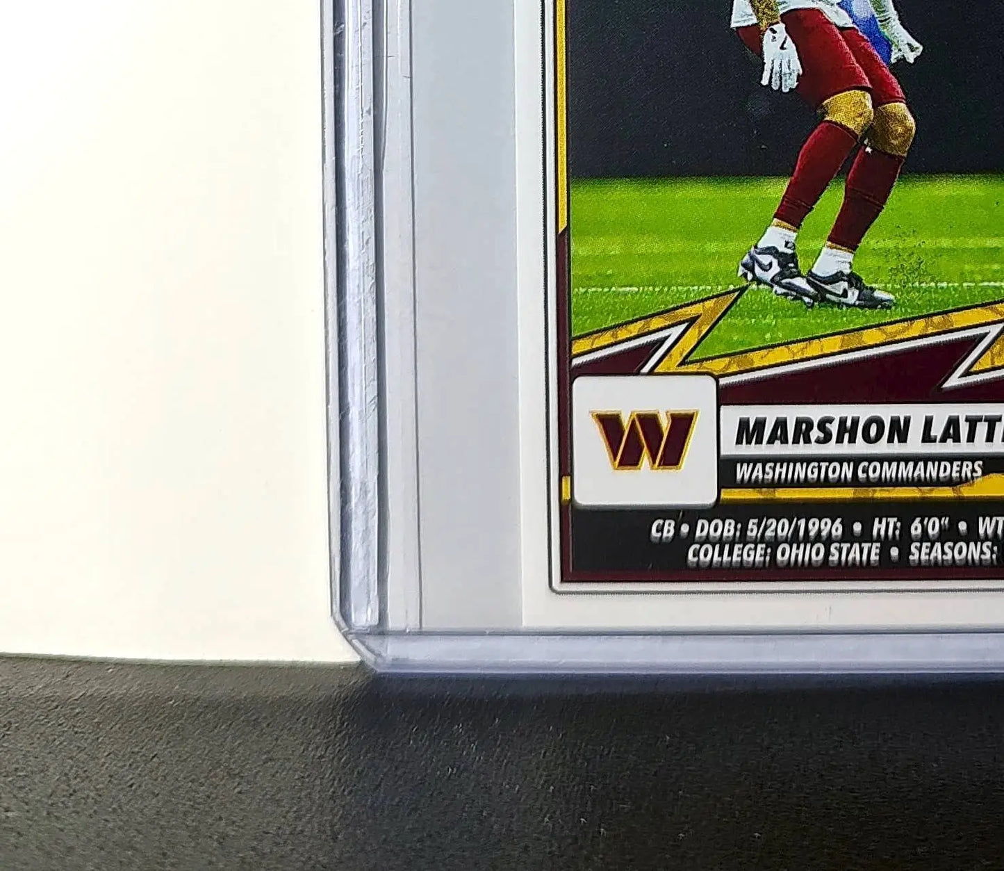 Marshon Lattimore 2025 Panini NFL #355 Sticker Commanders