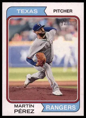 Martín Pérez 2023 Topps Heritage #298 Texas Rangers - Baseball Card Single