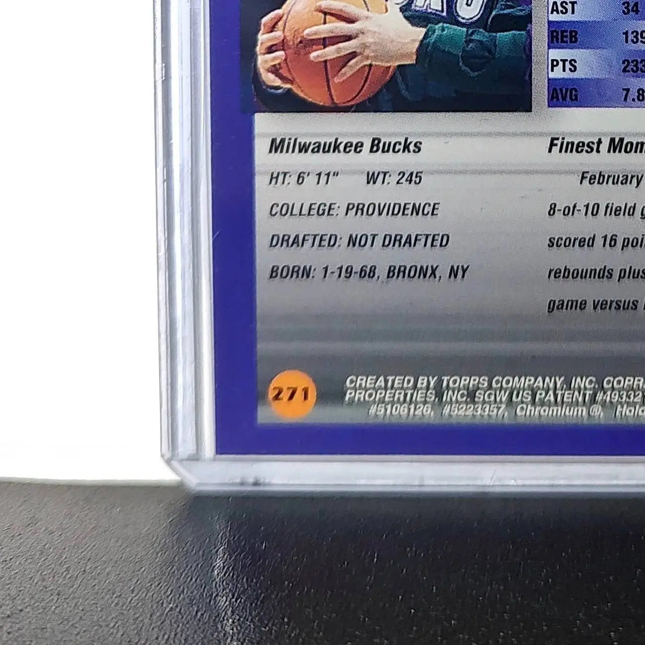 Marty Conlon 1994-95 Topps Finest #271 Basketball Card - Basketball Card Single