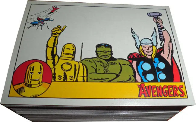Marvel Avengers Silver Age Complete 100 Card Base Set - Trading Cards