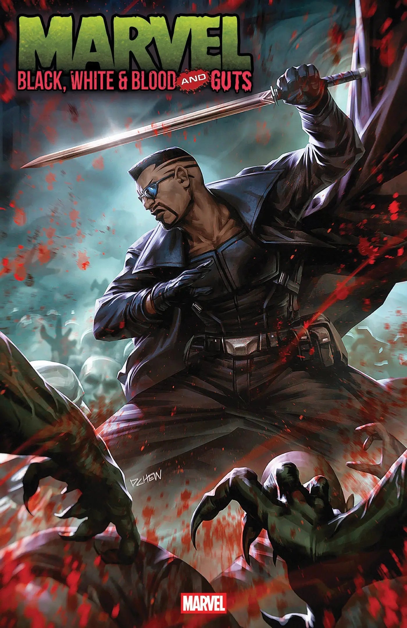 Marvel: Black White & Blood And Guts #1 Derrick Chew Variant - Comic Book