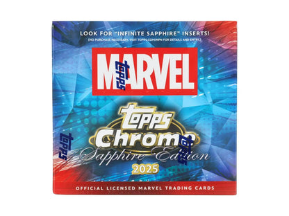 Marvel Chrome Sapphire Hobby Box (Topps 2025) | Columbia Sports Cards - Sports Card Hobby Boxes