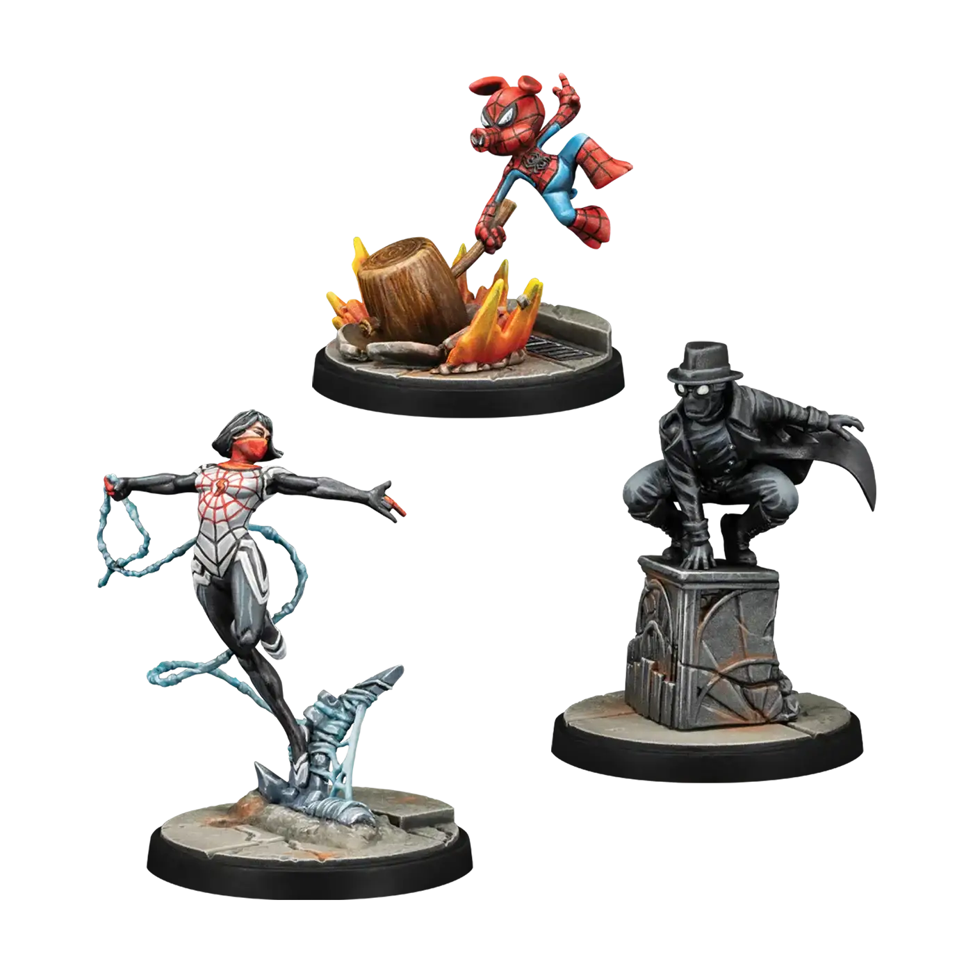 Marvel Crisis Protocol: Silk Spider-Ham & Spider-Man Noir - Miniatures - Marvel