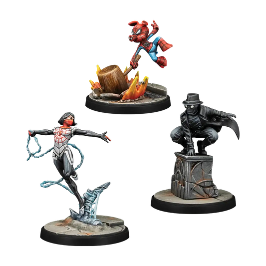 Marvel Crisis Protocol: Silk Spider-Ham & Spider-Man Noir - Miniatures - Marvel